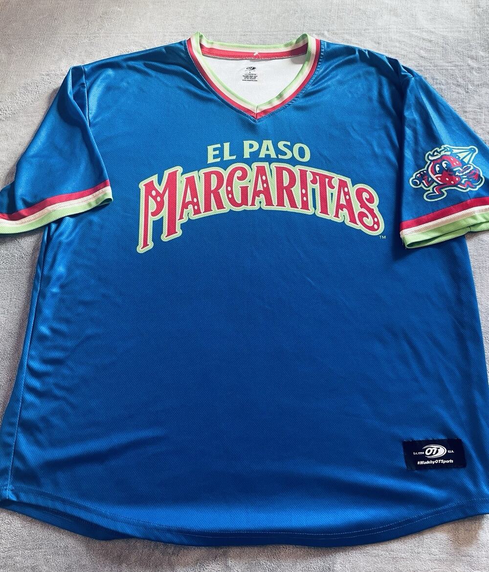 NWOT MiLB El Paso Chihuahuas ‘Margaritas’ Edition OT Sports Jersey Size: L Men’s